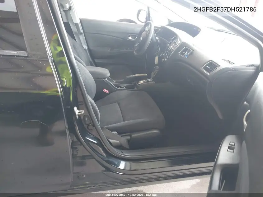 2013 HONDA CIVIC VIN 2HGFB2F57DH521786 — фото 5