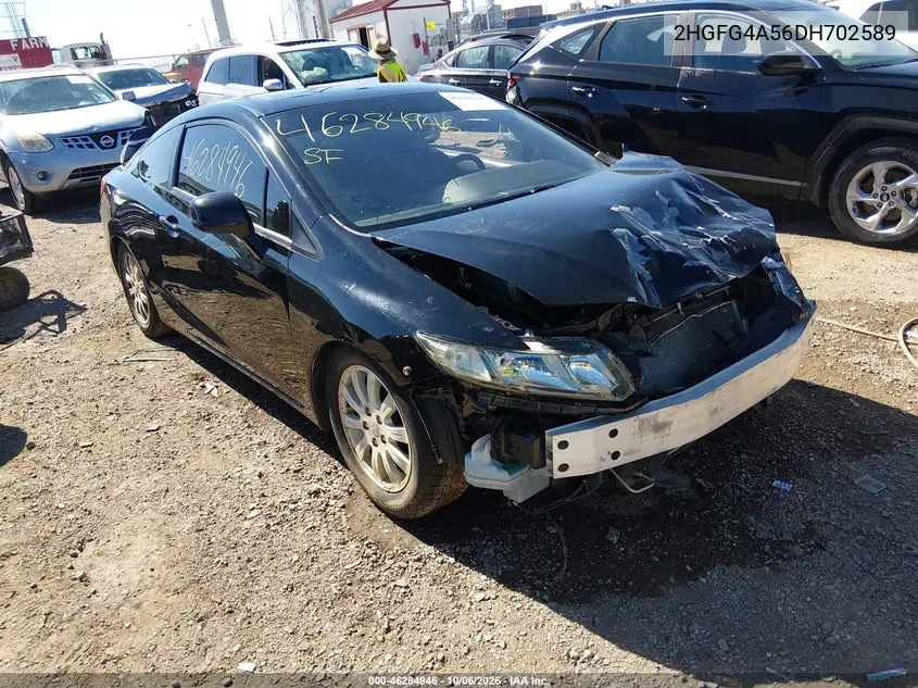 HONDA CIVIC 2013, VIN 2HGFG4A56DH702589