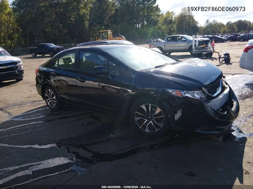 HONDA CIVIC 2013, VIN 19XFB2F86DE060973