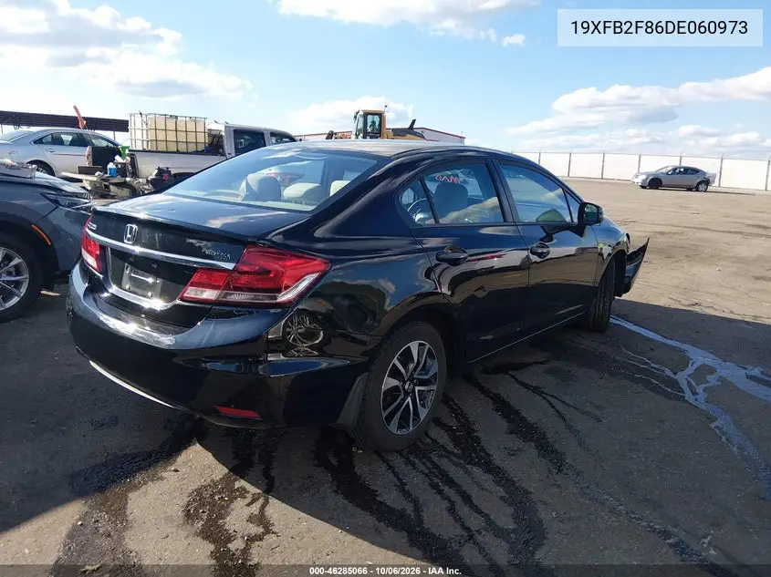 2013 HONDA CIVIC VIN 19XFB2F86DE060973 — фото 4