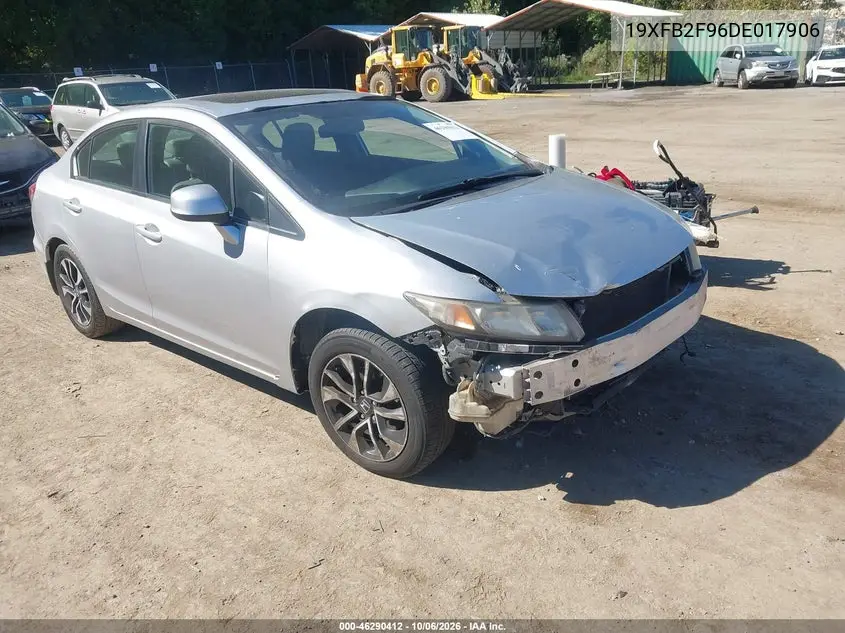 HONDA CIVIC 2013, VIN 19XFB2F96DE017906