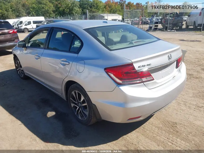 2013 HONDA CIVIC VIN 19XFB2F96DE017906 — фото 3