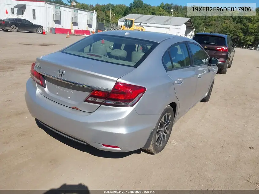2013 HONDA CIVIC VIN 19XFB2F96DE017906 — фото 4