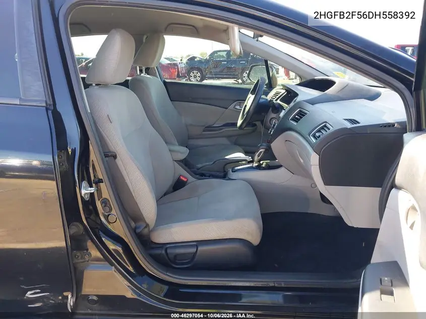 2013 HONDA CIVIC VIN 2HGFB2F56DH558392 — фото 5
