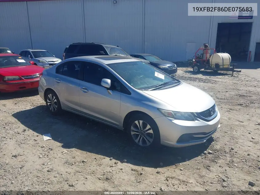 HONDA CIVIC 2013, VIN 19XFB2F86DE075683