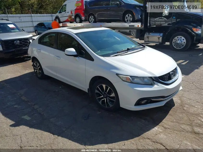 HONDA CIVIC 2013, VIN 19XFB2F97DE014089