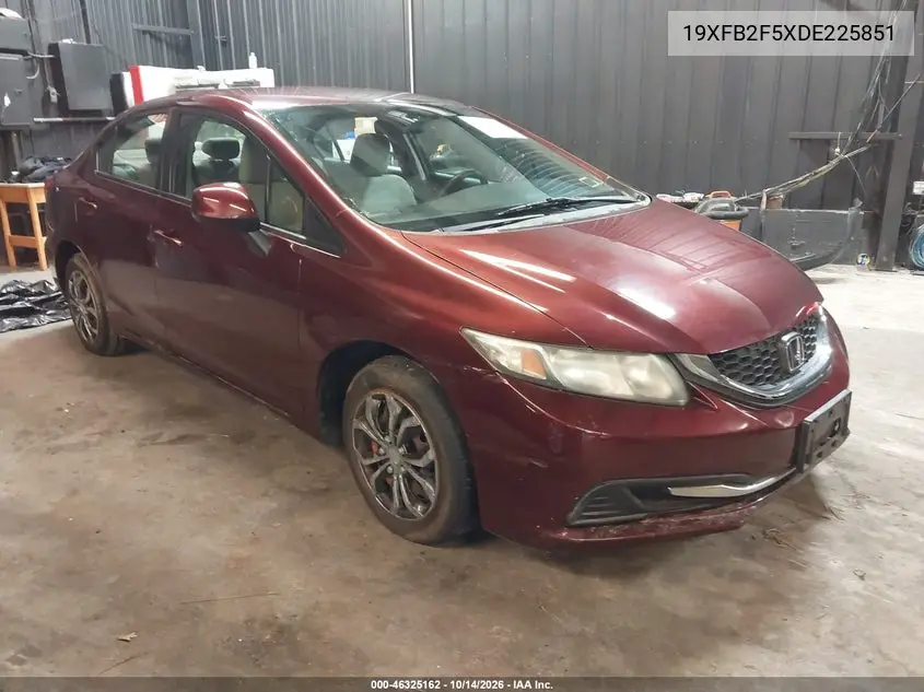 HONDA CIVIC 2013, VIN 19XFB2F5XDE225851