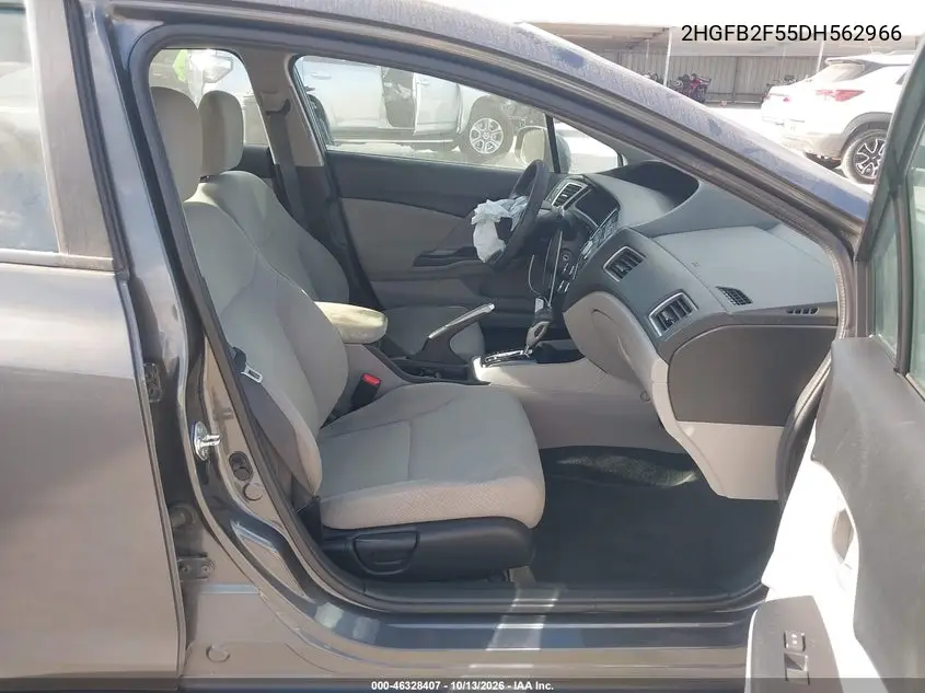2013 HONDA CIVIC VIN 2HGFB2F55DH562966 — фото 5