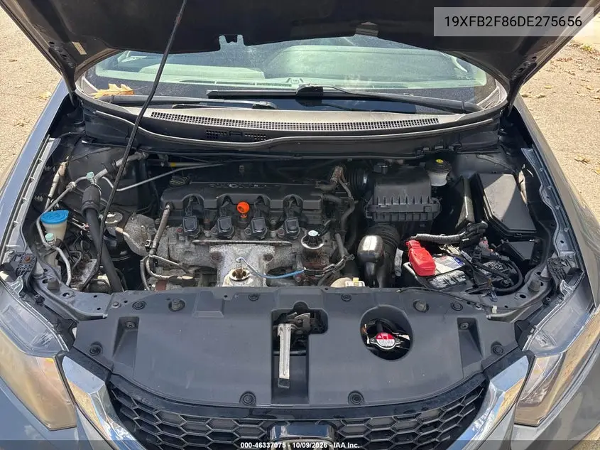 2013 HONDA CIVIC VIN 19XFB2F86DE275656 — фото 10