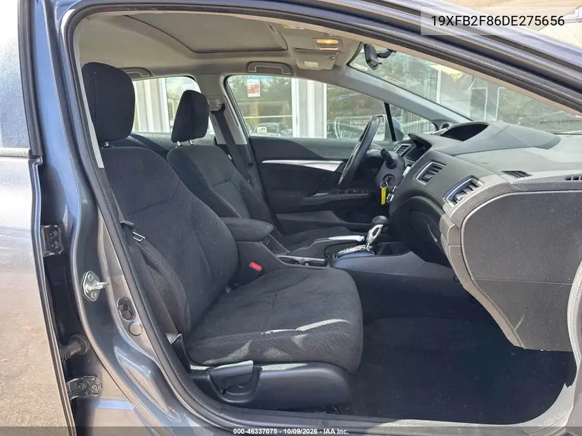 2013 HONDA CIVIC VIN 19XFB2F86DE275656 — фото 5