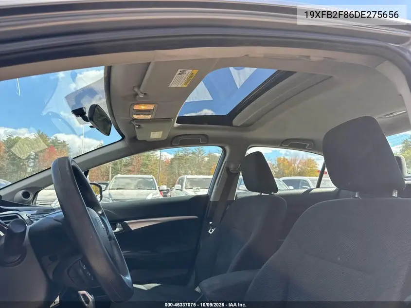 2013 HONDA CIVIC VIN 19XFB2F86DE275656 — фото 6