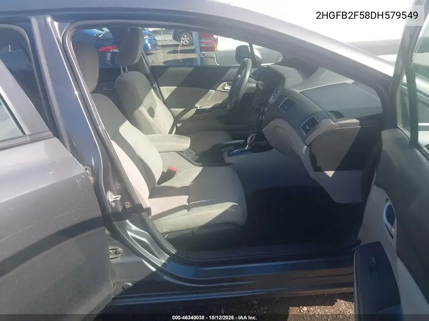 2013 HONDA CIVIC VIN 2HGFB2F58DH579549 — фото 5
