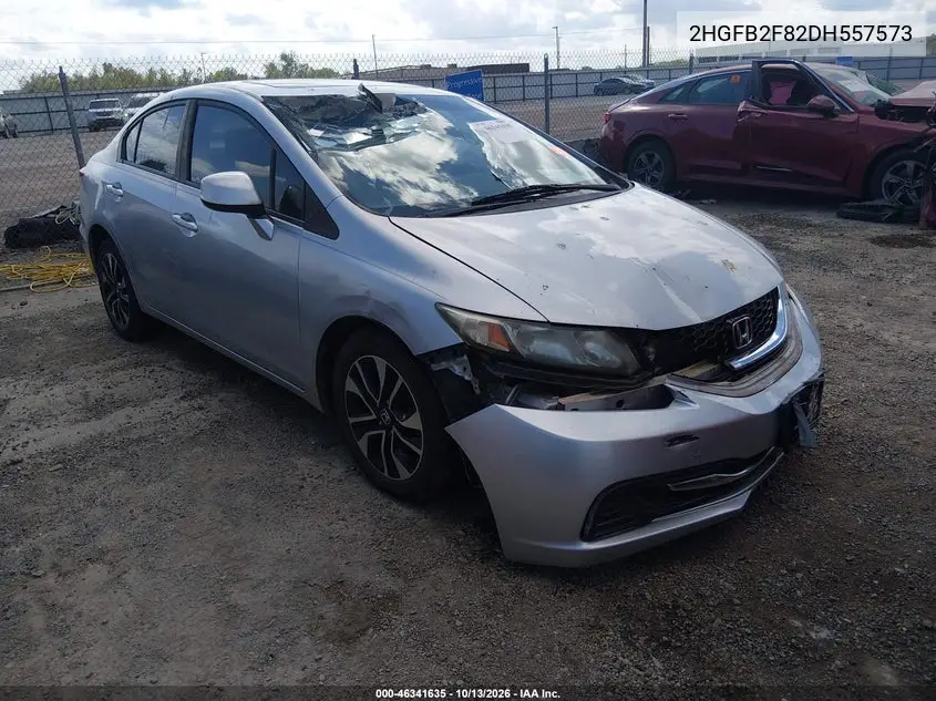 HONDA CIVIC 2013, VIN 2HGFB2F82DH557573