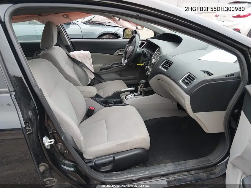 2013 HONDA CIVIC VIN 2HGFB2F55DH300980 — фото 5