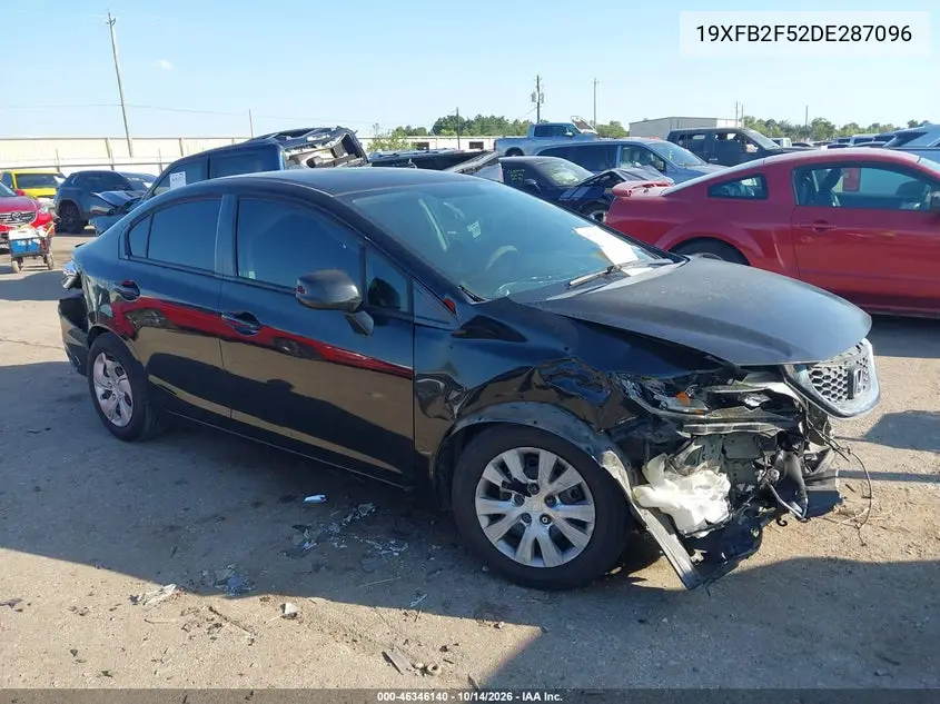 HONDA CIVIC 2013, VIN 19XFB2F52DE287096
