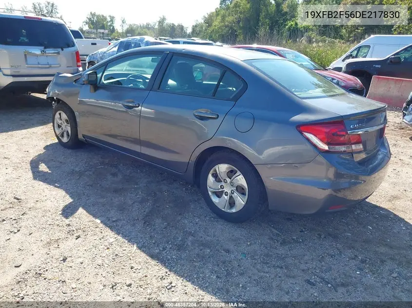 2013 HONDA CIVIC VIN 19XFB2F56DE217830 — фото 3