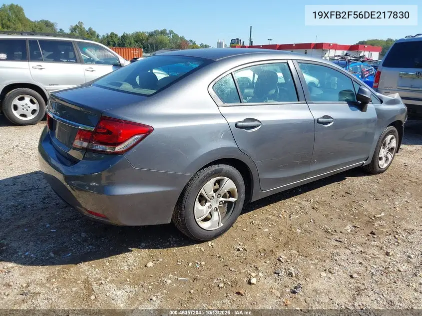 2013 HONDA CIVIC VIN 19XFB2F56DE217830 — фото 4