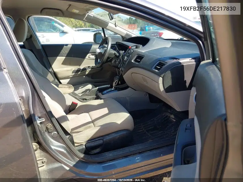 2013 HONDA CIVIC VIN 19XFB2F56DE217830 — фото 5