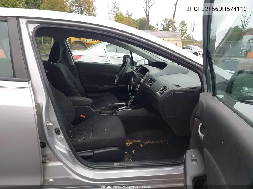 2013 HONDA CIVIC VIN 2HGFB2F56DH574110 — фото 5
