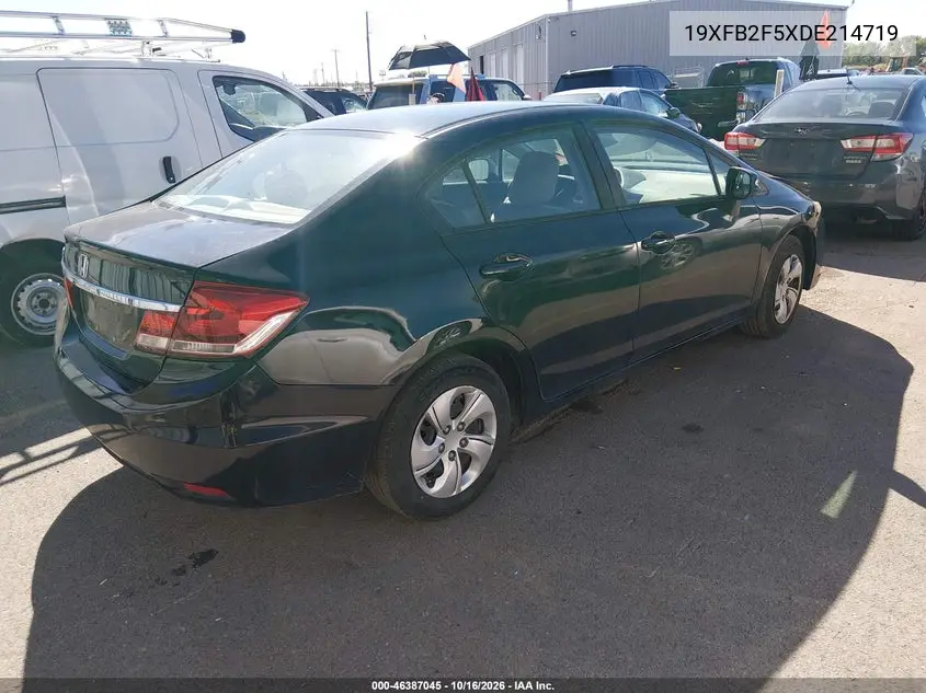 2013 HONDA CIVIC VIN 19XFB2F5XDE214719 — фото 4