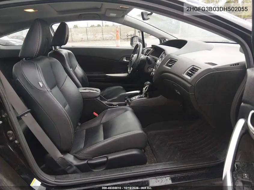 2013 HONDA CIVIC VIN 2HGFG3B03DH502055 — фото 5