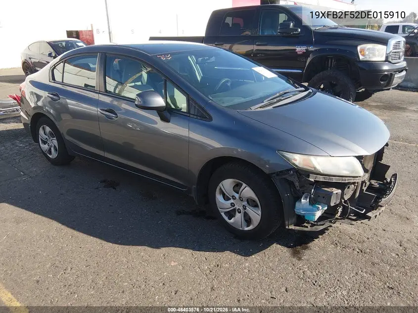 HONDA CIVIC 2013, VIN 19XFB2F52DE015910