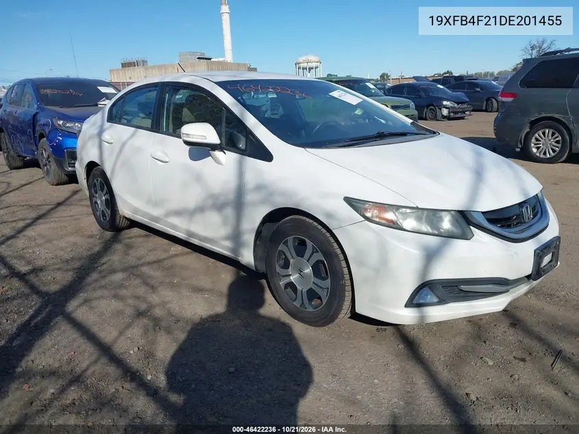 HONDA CIVIC 2013, VIN 19XFB4F21DE201455