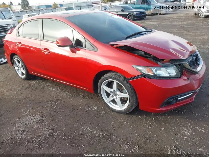HONDA CIVIC 2013, VIN 2HGFB6E5XDH709789