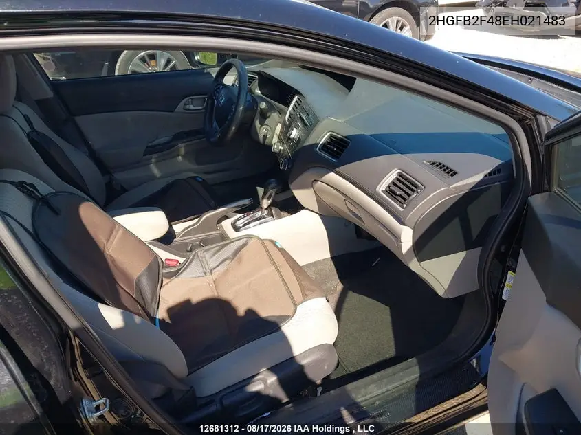2014 HONDA CIVIC VIN 2HGFB2F48EH021483 — фото 5