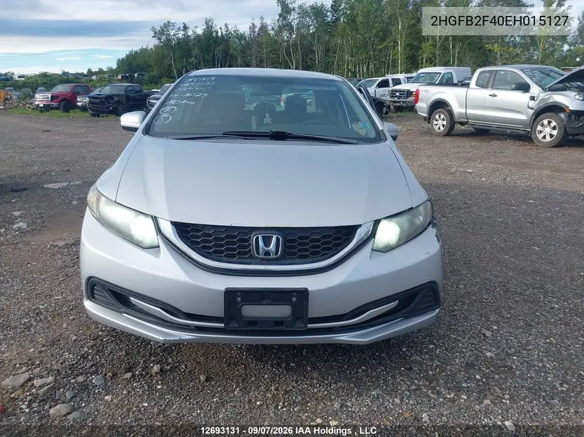 2014 HONDA CIVIC VIN 2HGFB2F40EH015127 — фото 12