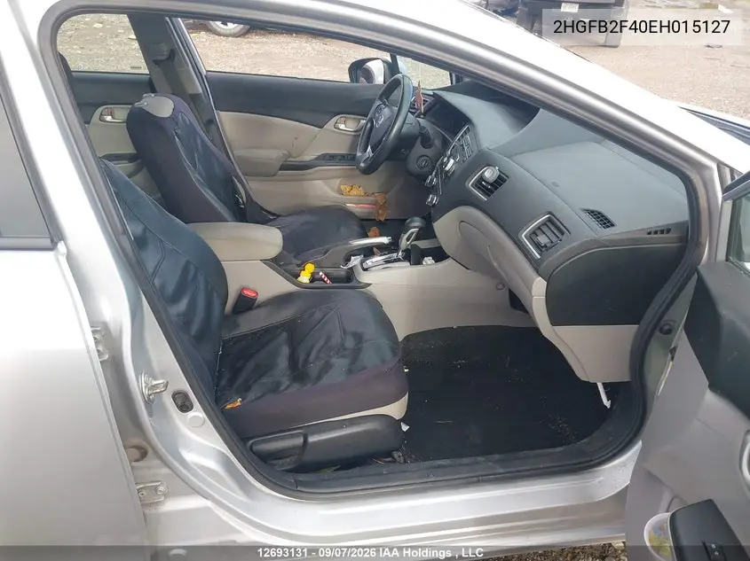 2014 HONDA CIVIC VIN 2HGFB2F40EH015127 — фото 5