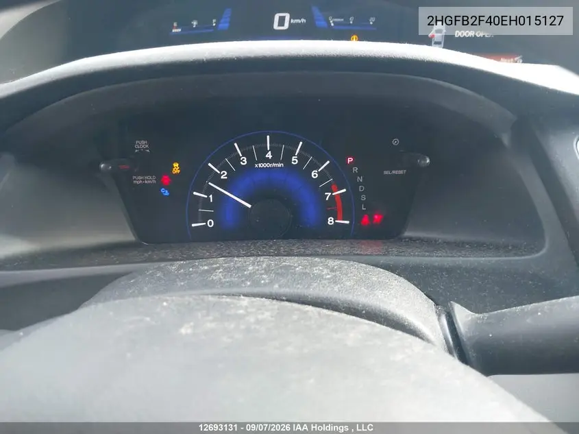 2014 HONDA CIVIC VIN 2HGFB2F40EH015127 — фото 7