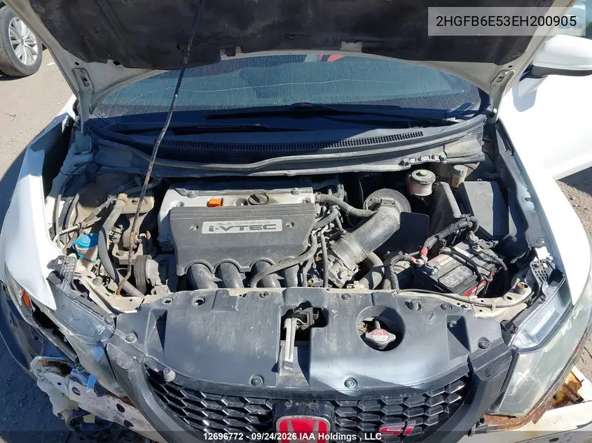 2014 HONDA CIVIC VIN 2HGFB6E53EH200905 — фото 10