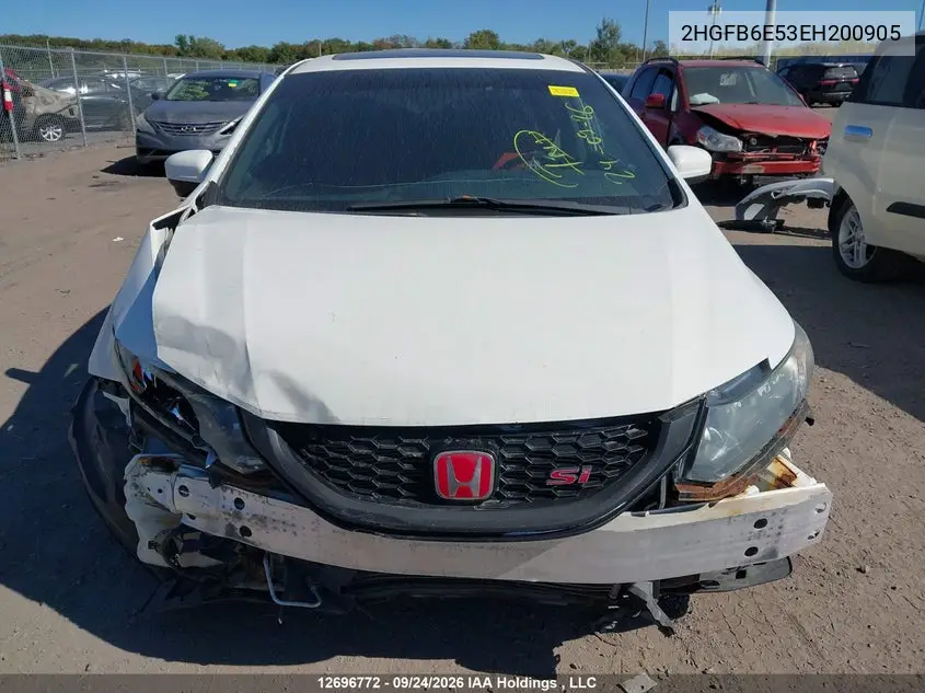 2014 HONDA CIVIC VIN 2HGFB6E53EH200905 — фото 13