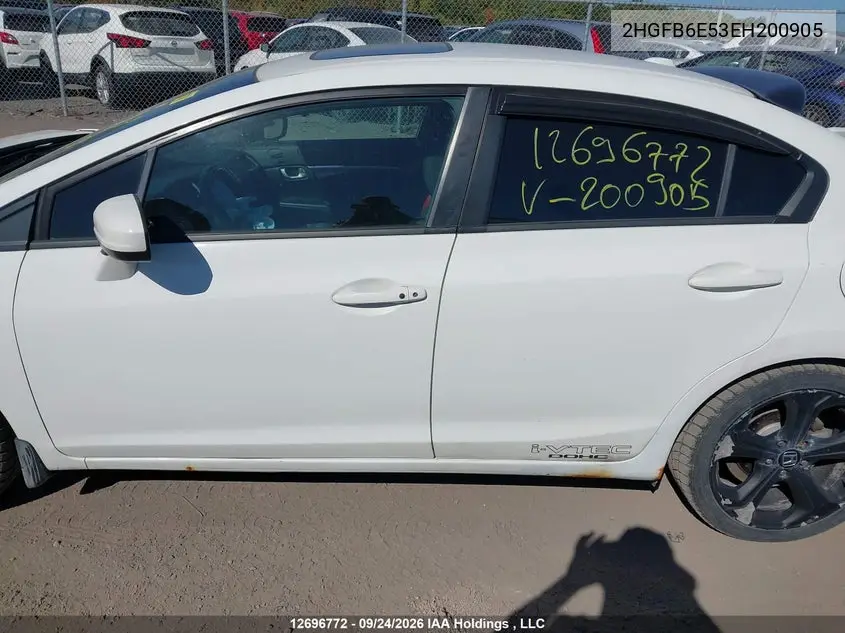 2014 HONDA CIVIC VIN 2HGFB6E53EH200905 — фото 15