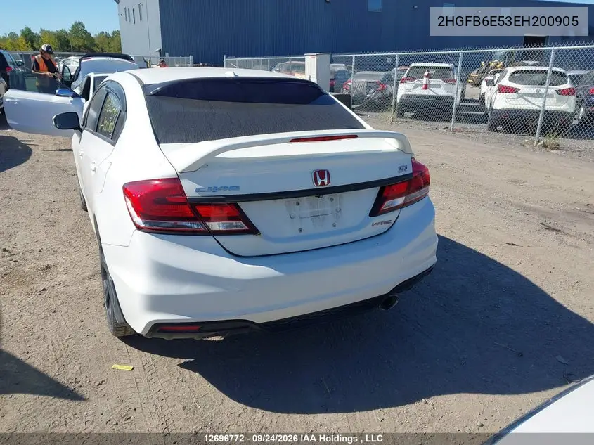 2014 HONDA CIVIC VIN 2HGFB6E53EH200905 — фото 17