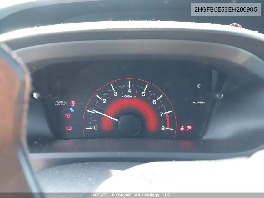 2014 HONDA CIVIC VIN 2HGFB6E53EH200905 — фото 7