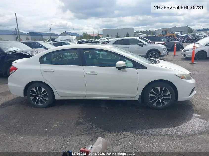 2014 HONDA CIVIC VIN 2HGFB2F50EH036231 — фото 13