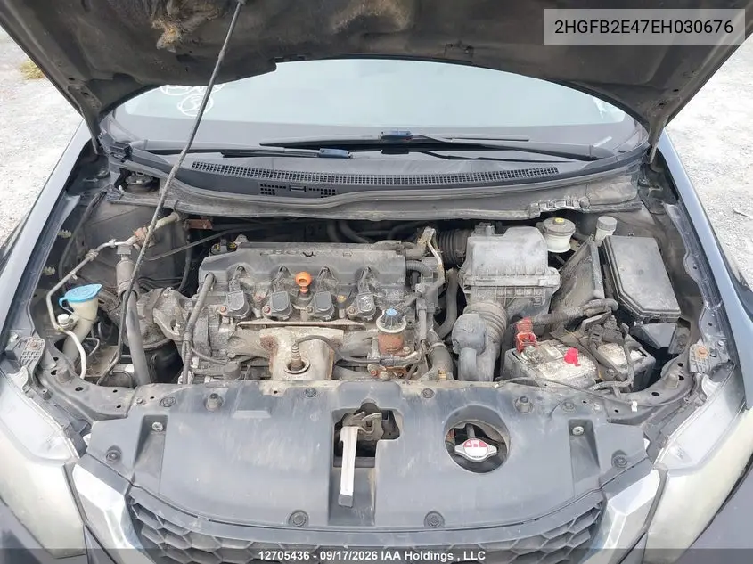 2014 HONDA CIVIC VIN 2HGFB2E47EH030676 — фото 10