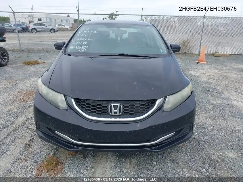 2014 HONDA CIVIC VIN 2HGFB2E47EH030676 — фото 13