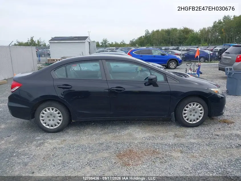 2014 HONDA CIVIC VIN 2HGFB2E47EH030676 — фото 14