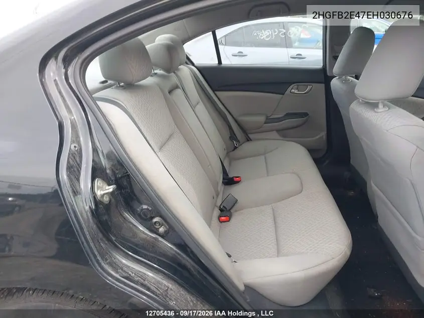 2014 HONDA CIVIC VIN 2HGFB2E47EH030676 — фото 8