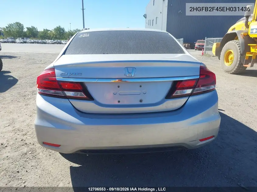 2014 HONDA CIVIC VIN 2HGFB2F45EH031436 — фото 16
