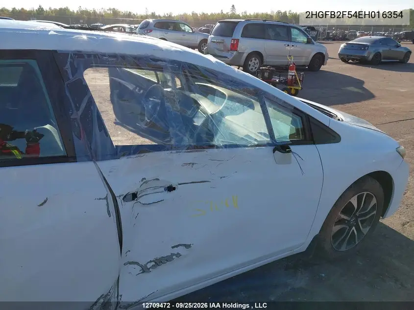 2014 HONDA CIVIC VIN 2HGFB2F54EH016354 — фото 20