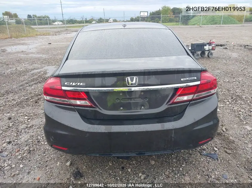 2014 HONDA CIVIC VIN 2HGFB2F76EH019953 — фото 14
