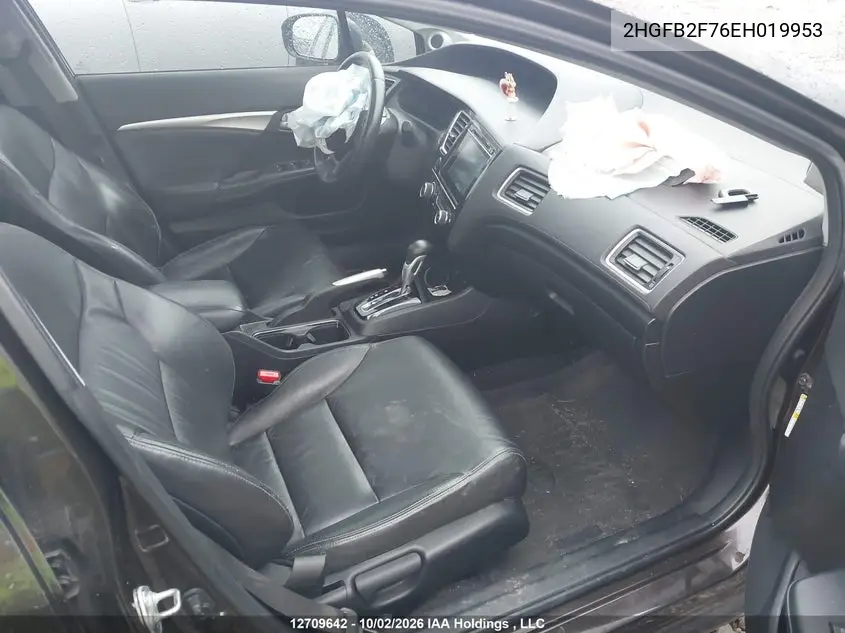 2014 HONDA CIVIC VIN 2HGFB2F76EH019953 — фото 5