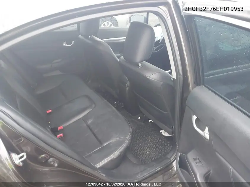 2014 HONDA CIVIC VIN 2HGFB2F76EH019953 — фото 8