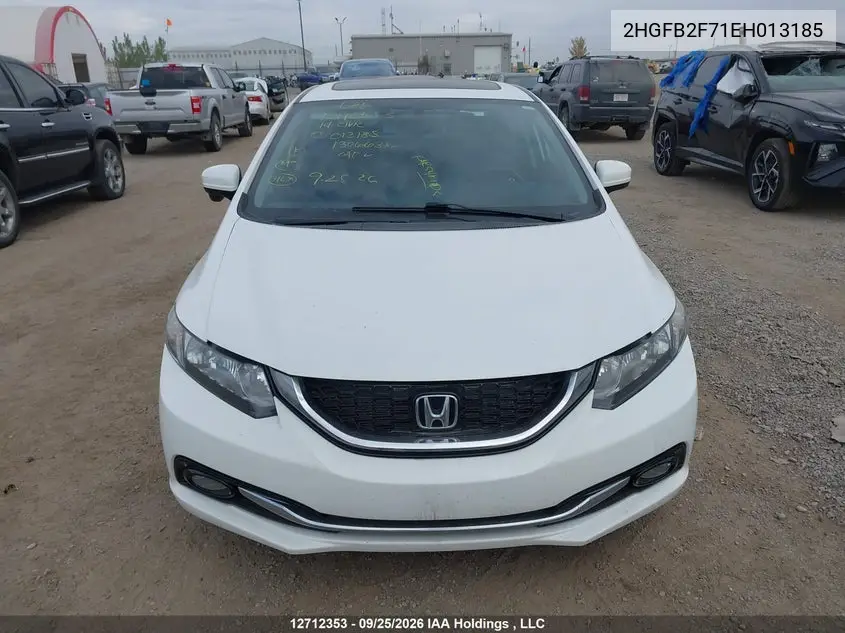 2014 HONDA CIVIC VIN 2HGFB2F71EH013185 — фото 12