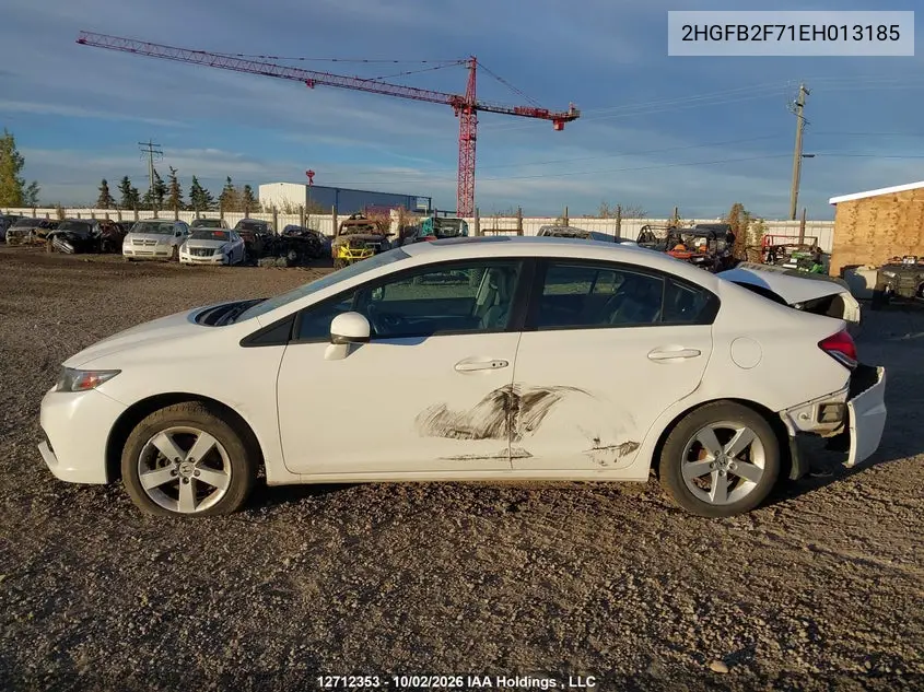 2014 HONDA CIVIC VIN 2HGFB2F71EH013185 — фото 15