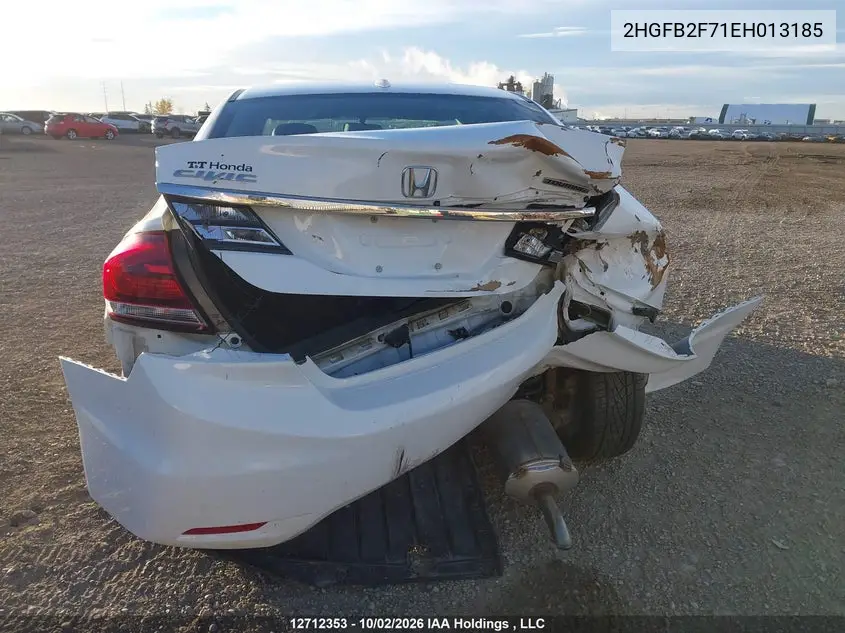 2014 HONDA CIVIC VIN 2HGFB2F71EH013185 — фото 17